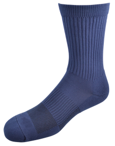 2ndWind -Recovery- Titanium Infused Socks [ 2Pack ] - High Crew Navy Blue