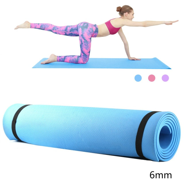 Anti Skid Tpe Yoga Mat 6mm For Fitness And Exercise Thick EVA Foam, 3MM 6MM  Thickness, Ideal For Pilates, Gymnastics, And Yoga From Barrysport, $5.47